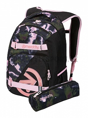 Meatfly Batoh EXILE STORM CAMO PINK 24L