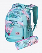 Meatfly Batoh EXILE MINT FLOWERS 24L